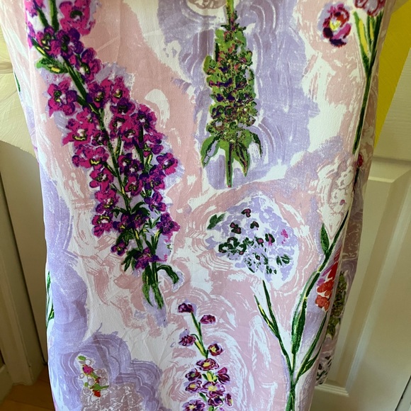 HD in Paris Anthropologie sheer gauze dress size 6 - Picture 6 of 8